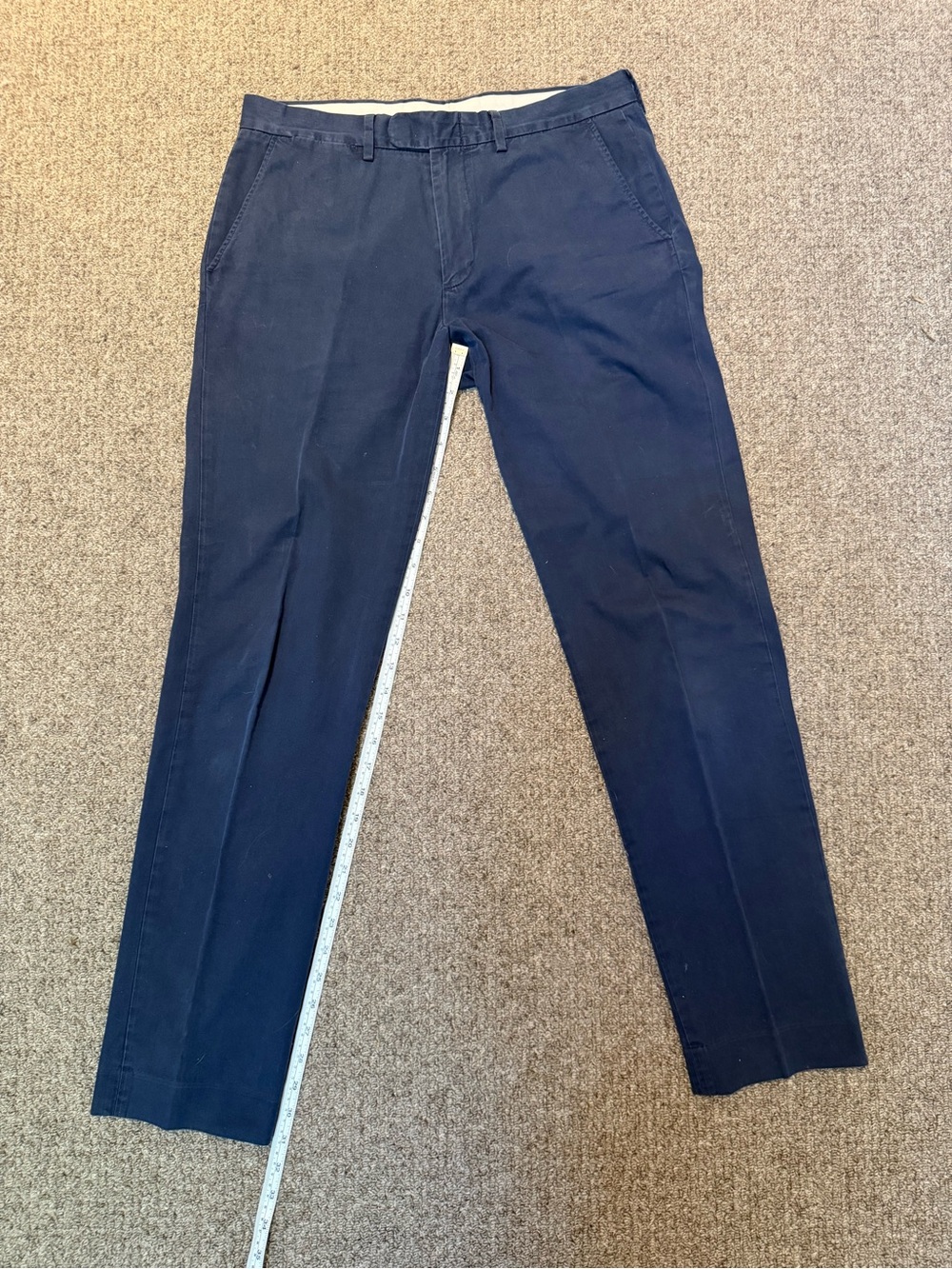 J. Crew Navy Straight-Leg Chinos